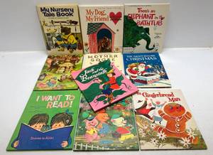 Vintage 1950s Golden Press, Whitman Childrens Books Including The Three Little Pigs &amp More (Very Clean)