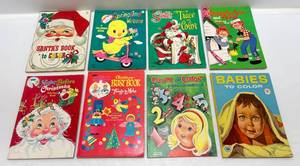 Misc. 1960s Childrens Coloring Books Including Whitman &amp More (Never Used)