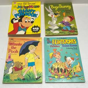 Vintage 1960s Whitman Childrens Coloring Books Including Flintstones &amp More (Never Used)