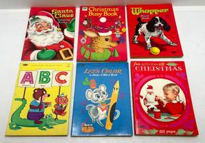Vintage 1960s Whitman Childrens Coloring Books &amp More (Never Used)