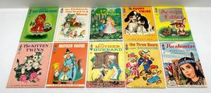 1950s Tip-Top Elf Book, Rand Mcnally Book Childrens Books 6 12 x 8 14 Including Pocahontas &amp More (Like New)