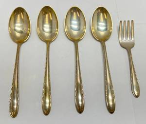 Vintage Towle Sterling Silver Spoons And Baby Fork Roughly 116.86 Grams Overall
