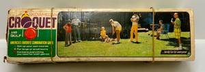 Vintage Forster Skowhegan Croquet And Golf Set In Original Box
