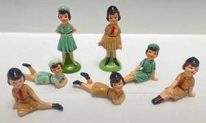 Vintage Enesco Girl Scout Figurines