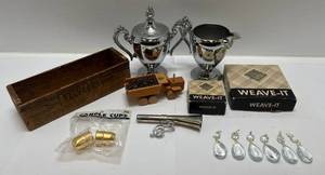 Vintage Items Including  Weave-It Hand Looms & More