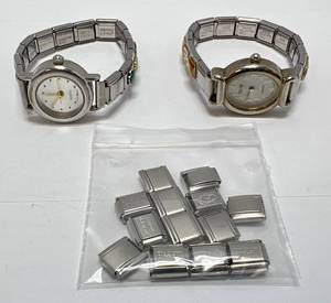 Vintage Removable Charm Watches With Extra Charm Links (Some Say Casa D Oro On Back & More)