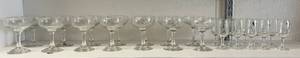 Vintage JAVIT Hand Cut Crystal Glasses
