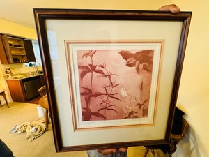 Framed Floral Artwork - Signed