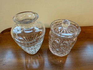 Waterford Biscuit Jar and Vase