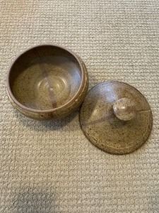 Handmade Pottery Bowl with Lid