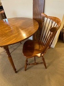 Ethan Allen Kitchen Table with Two Chairs