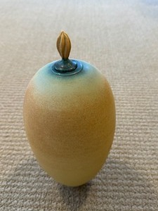 Handmade Pottery Jar with Lid
