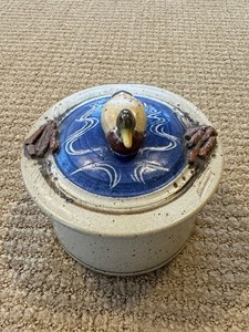 Handmade Duck Pottery Dish