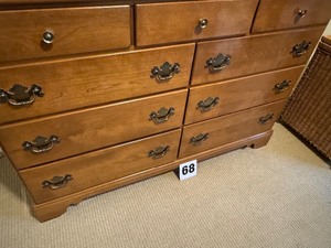 Ethan Allen Bedroom Dresser with Mirror