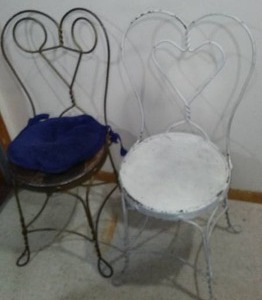 lot 503 image: Vintage Ice Cream Parlor Chairs.