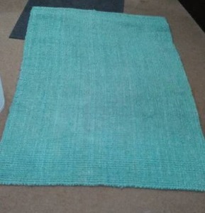 lot 514 image: Vintage Turquoise Area Rug.