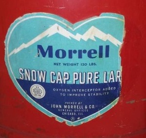 lot 520 image: John Morrell Vintage Lard Can And More.