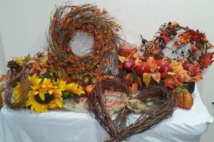 lot 525 image: Fun With Fall. Florals, Decor And More.