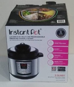 lot 535 image: Insta Pot, 3 Quart Pressure Cooker.