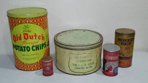 lot 578 image: Vintage Tins, Old Dutch, Monkey Grip And More.