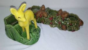 lot 630 image: 1950s California Fawn Planter And More.