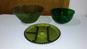 lot 671 image: Vintage Anchor Hocking And Indiana Glass.