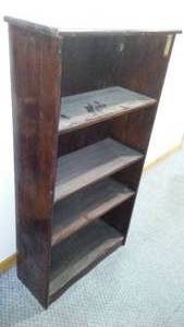 lot 777 image: Vintage Open Shelf Bookcase.