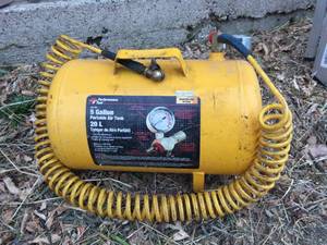 lot 6 image: Performance Tool 5 Gallon Portable Air Tank