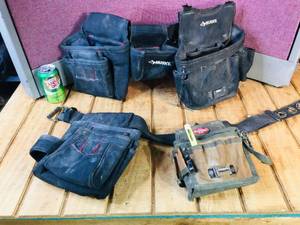 lot 44 image: Husky and other Heavy Canvas Tool Belts