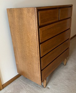 Mid Century Modern High Boy Dresser by American of Martinsville