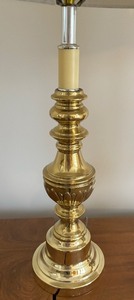 Pair of Brilliant Brass Based Table Lamps