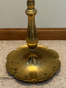 Vintage Brass Based Floor Lamp