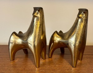 Brass Bull Norman Bleckner Bookends