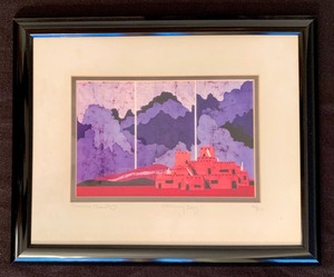 Amos Amit, Story Day, Framed Batik Art, Signed and Numbered