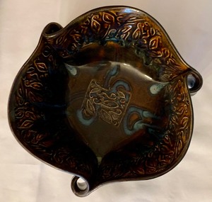 Two Piece Pottery Signed by Hilborn, Made in Canada