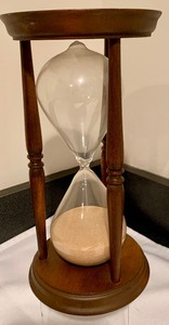 Beautiful Wood and Glass Sand Timer