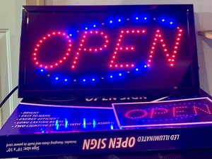New in The Box Neon Open Sign