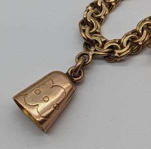 14k Gold Cowboy Charm Bracelet