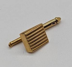 Pair of 14k Gold Studs and Tie Clip