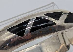 Sterling and Onyx Cuff Bracelet