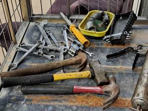 lot 888 image: Lot of  Misc. Hand Tools - Hammers, Wrenches