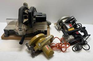 lot 27 image: Misc. Shop Wood Working Tools Including Craftsman Handheld Planer & More