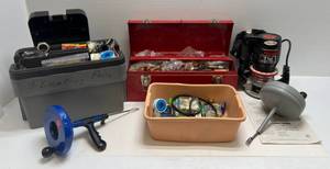 lot 28 image: Misc. Garage Tools Including Craftsman Router & More