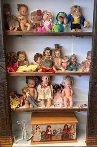 lot 42 image: Misc. Creepy Dolls & More