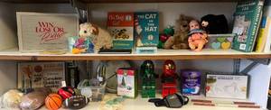 lot 44 image: Misc. Toys & More Including Vintage Dr. Suess Books