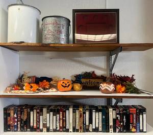 lot 59 image: Vintage Min-O-Life Minnow Bucket, VHS & More