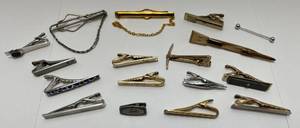 lot 75 image: Misc. Vintage Tie Clips