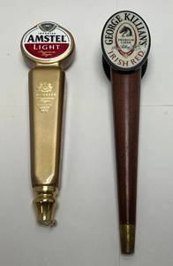 lot 100 image: Misc. Vintage Beer Taps Including Amstel Light & More