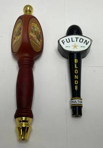 lot 102 image: Misc. Vintage Beer Taps Including Fulton & More