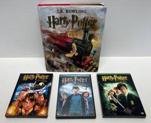 lot 117 image: Harry Potter DVDs & Book